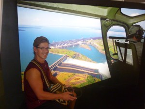 Im Flugsimulator über dem Itaipú-Staudamm