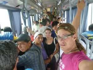 Bus über die Grenzen Paraguay-Brasilien-Argentinien