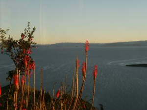 puesta del sol / Sonnenuntergang überm Titicacasee!