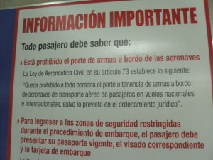 Weitere Informationen gab es nicht. Nur dieses  Waffenverbot. 